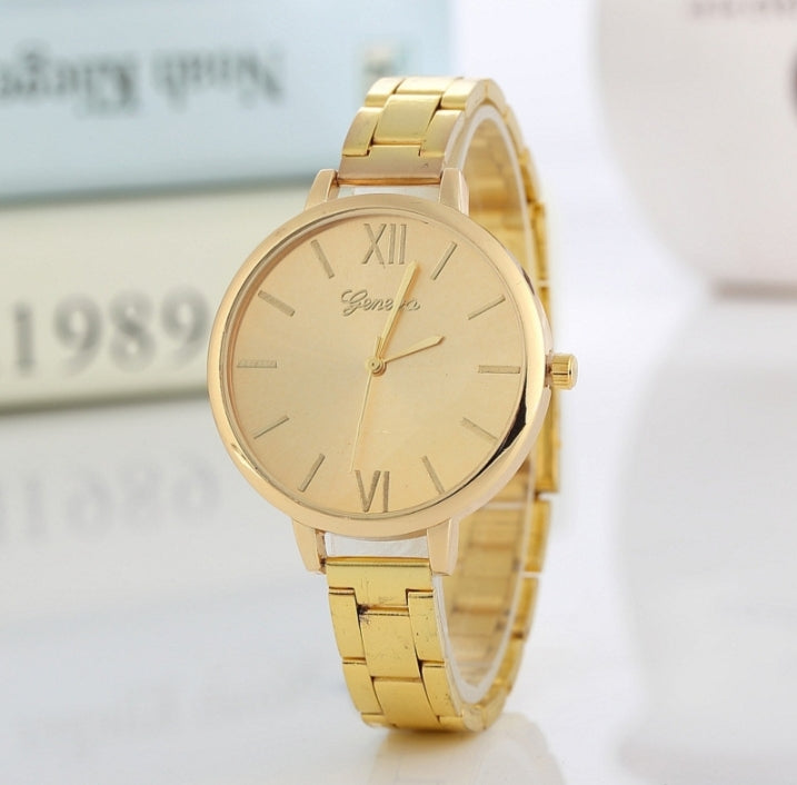 Elegant Round Dial Women’s Quartz Watch