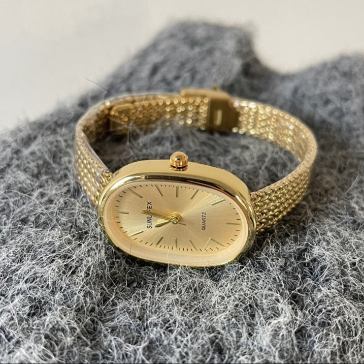 Premium Gold Steel Women's Luxury Watch
