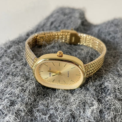 Premium Gold Steel Women's Luxury Watch