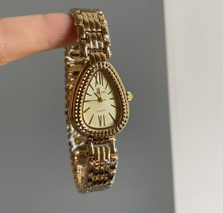 Premium Gold Steel Women's Luxury Watch