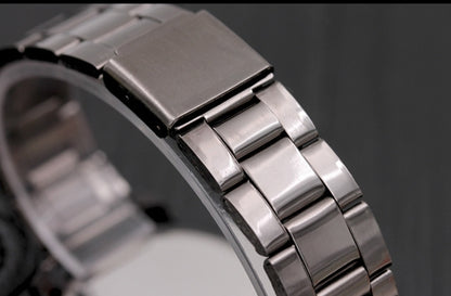 Premium Compass Gear Turntable Steel Couple Watch